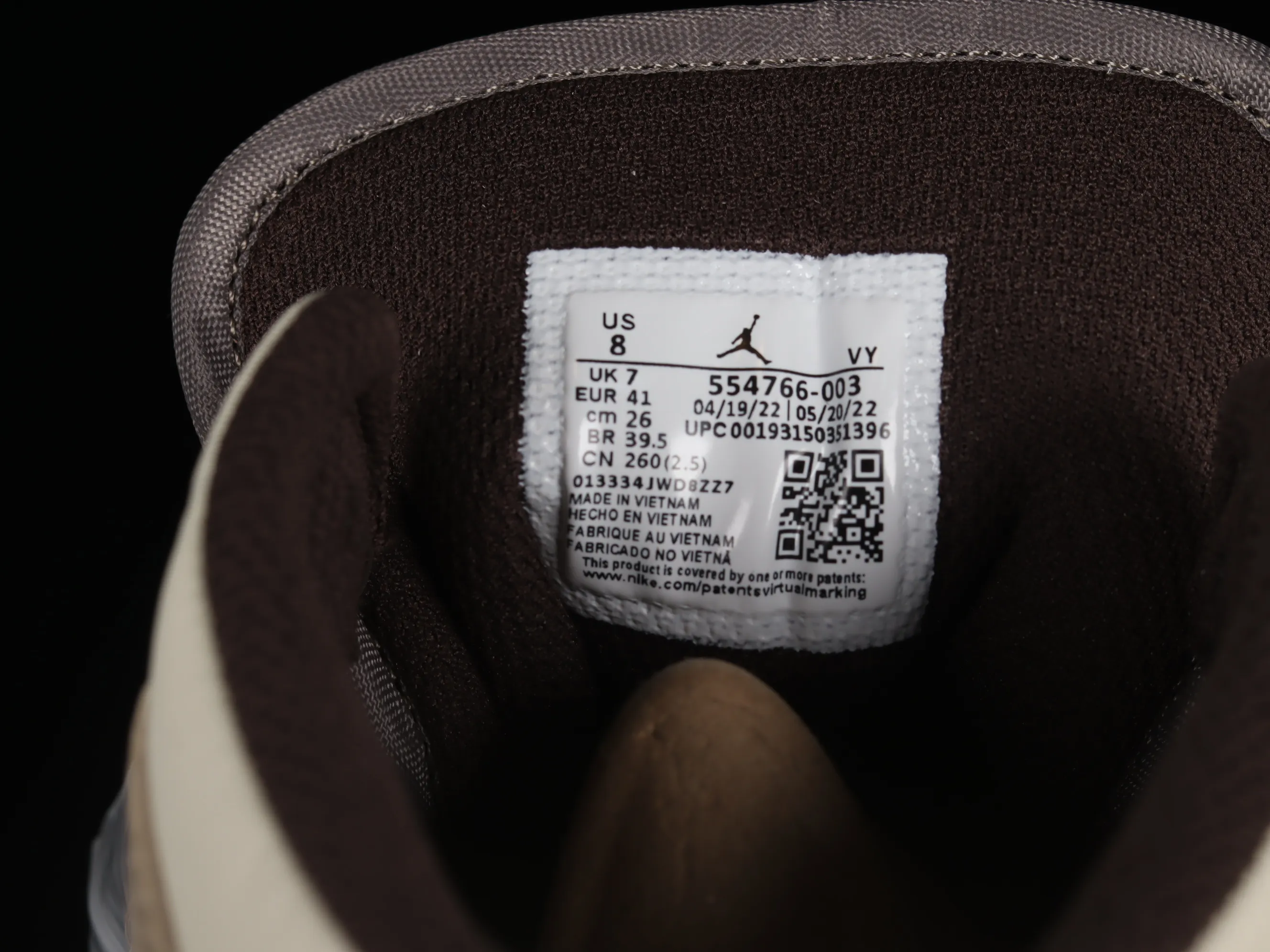 All categories Air Jordan Jordan series basketball shoes Air Jordan 1 Mid Air Jordan 1 Mid OG SP AJ1 Joe 1 customized model Zhongbang basketball shoes 554766-003